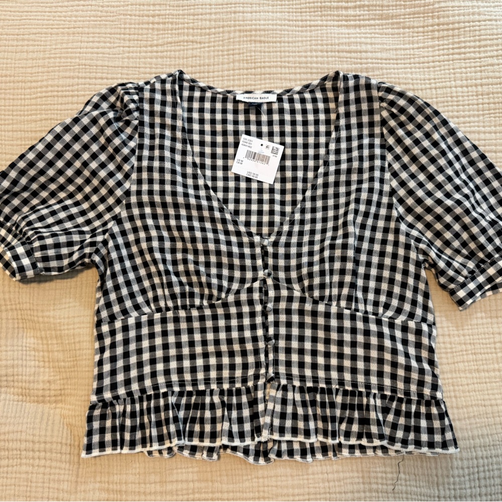 American Eagle Gingham Shirt